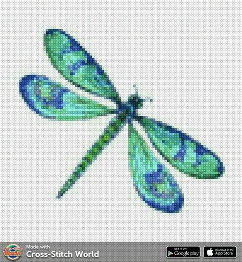 dragonfly cross stitch pattern free